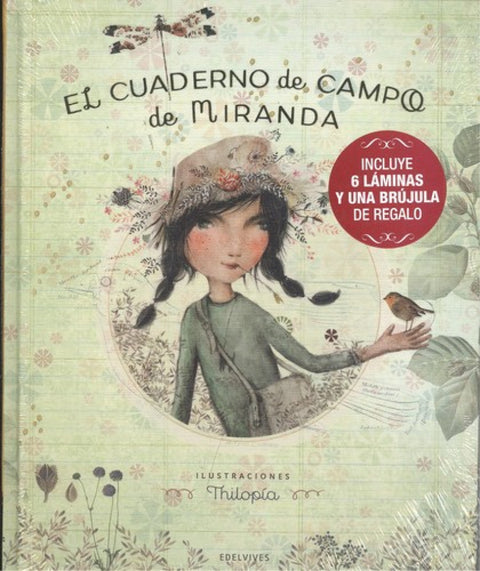  Cuaderno de campo de Miranda (Pack + 6 láminas y brújula de regalo) 
