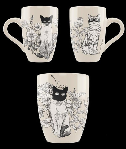 Taza extra grande 'tres gatos' 