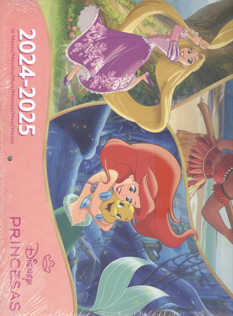  Calendario pared disney princesas (16 meses) 2024-2025 