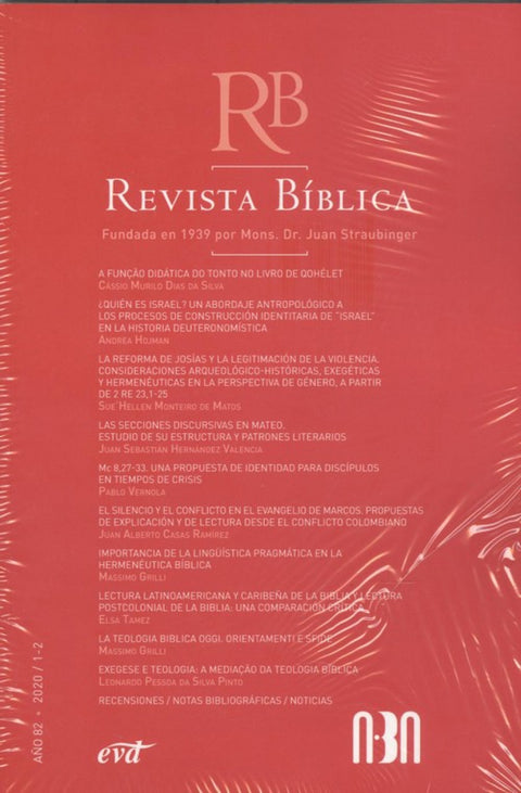  REVISTA BÍBLICA. AÑO 82 