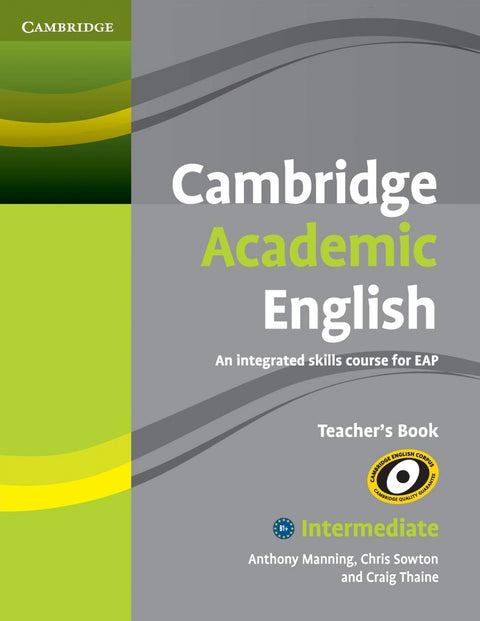  Cambridge Academic English B1 Intermediate Teacher's Book 