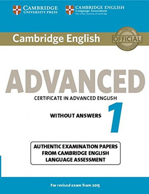 Cambridge english advanced 1 revised exam. Student without key 