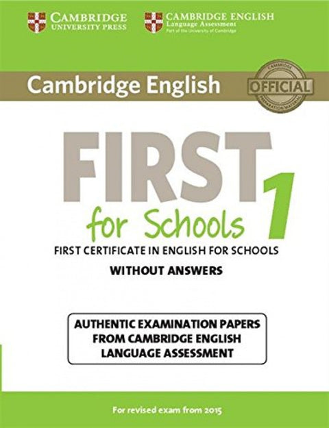 Cambridge english first schools 1. Student without key 
