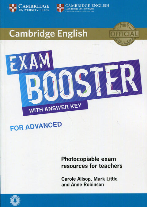  CAMBRIDGE ENGLISH EXAM BOOSTER ADVANCED WITH ANSWER KEY SELF STUDY 