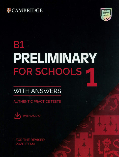 B1 PRELIMINART FIR SCHOOLS 1 REVISED EXAM STUDENT WITH ANSWERS             020 