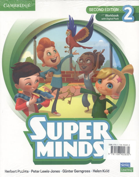  Super Minds Level 2 Workbook with Super Practice Book and Digital Pack British E 