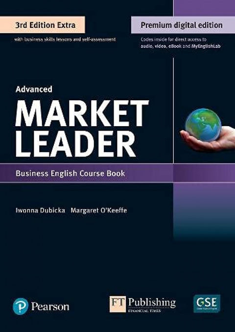  Market Leader 3e Extra Advanced Course Book, eBook, QR, MEL 