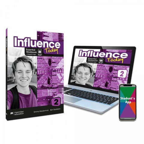  INFLUENCE TODAY 2 Essential Workbook, Competence Evaluation Tracker y Student's App 