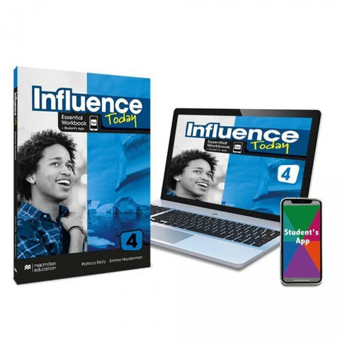  INFLUENCE TODAY 4 Essential Workbook, Competence Evaluation Tracker y Student's App 