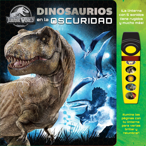  DINOSAURIOS EN LA OSCURIDAD. JURASSIC WORLD GLOW FAB 