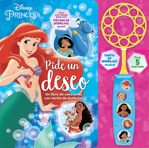  UN LIBRO DE CANCIONES CON VARITA DE BURBUJAS 