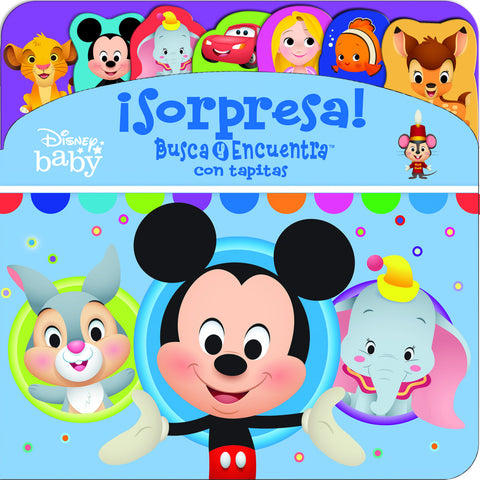  SORPRESA. BUSCA Y ENCUENTRA CON TAPITAS DISNEY BABY LAF LF 