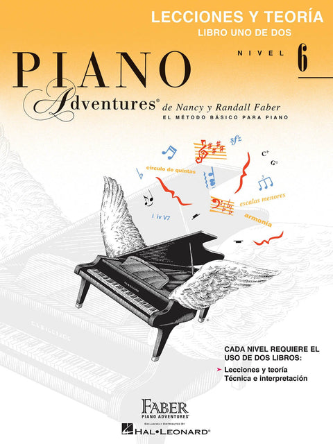  Piano adventures 6.Lecciones y teoria 