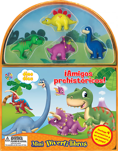  ¡Amigos prehistóricos! (Mini Diverti-Libros) 