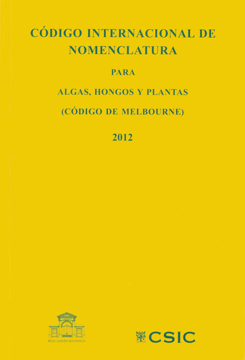  Codigo internacional nomenclatura algas hongos y plantas 