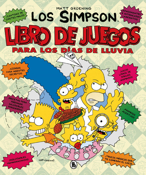  LIBRO DE JUEGOS PARA LOS DÍAS DE LLUVIA (LOS SIMPSON. ACTIVIDADES) 