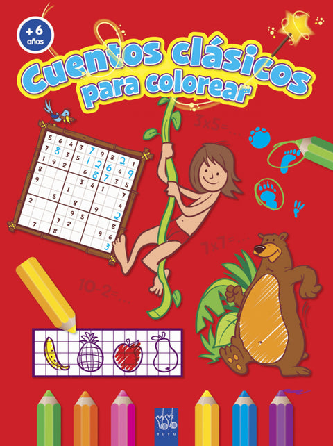  Cuentos clasicos colorear +6 años 