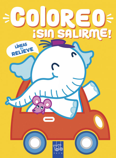  Coloreo ¡sin salirme! Elefante 