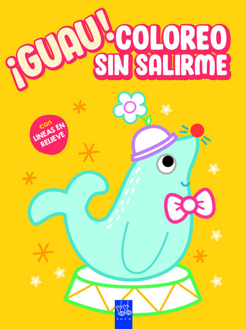  ¡Guau! Coloreo sin salirme. Amarillo 