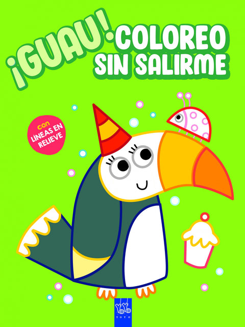  ¡Guau! Coloreo sin salirme. Verde 