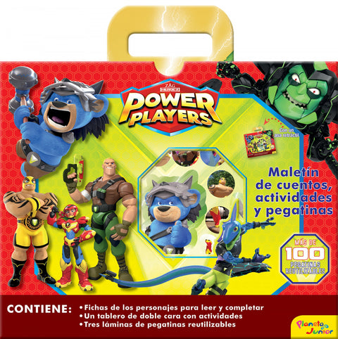  Power Players. Maletín de cuentos, actividades y pegatinas 