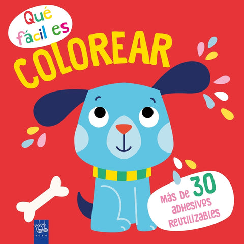  Qué fácil es colorear. Perro 