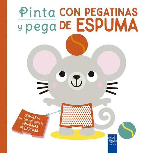  Pinta y pega con pegatinas de espuma. Rojo 