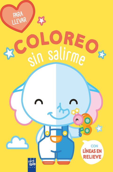  Coloreo sin salirme-Para llevar. Elefante 
