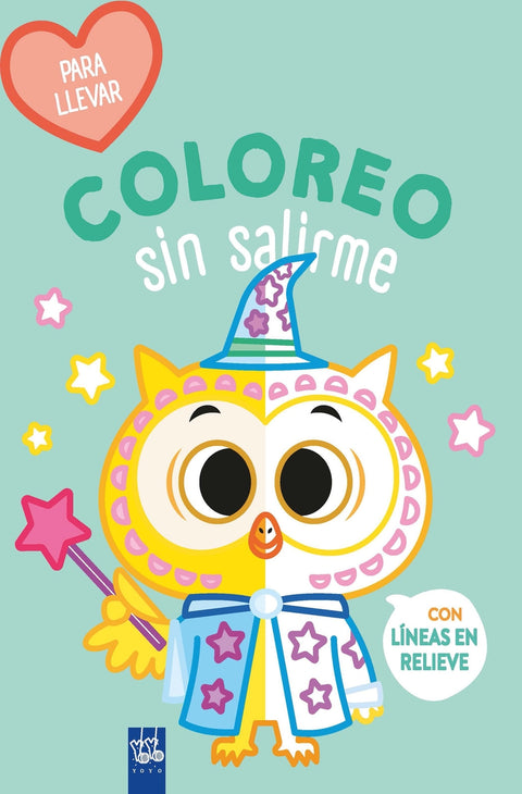  Coloreo sin salirme-Para llevar. Búho 