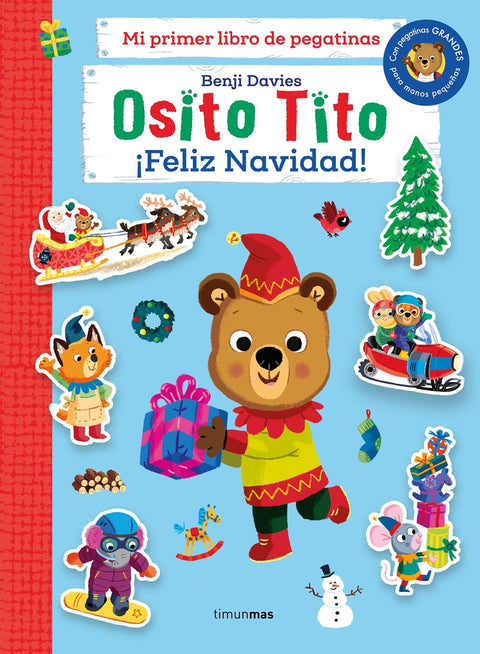  Osito Tito. Mi primer libro de pegatinas. ¡Feliz Navidad! 