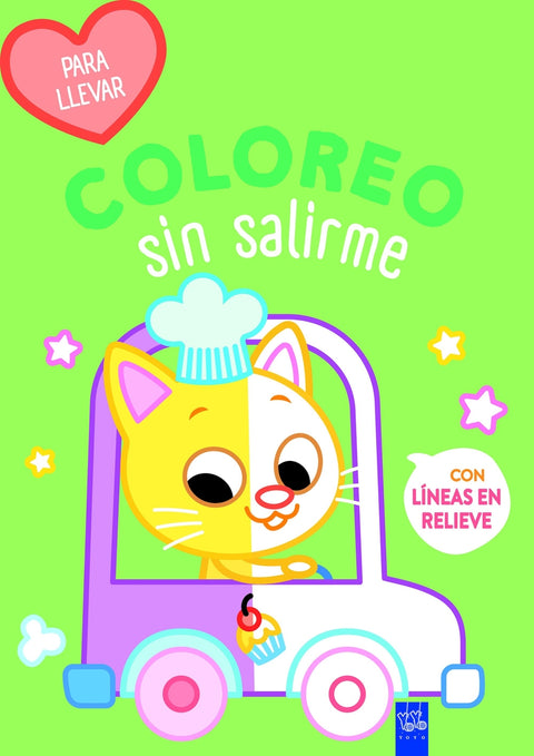  Coloreo sin salirme-Para llevar. Gato 
