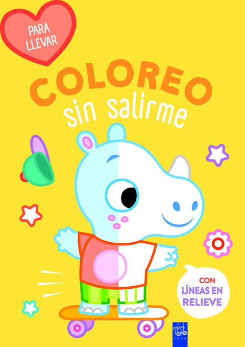  Coloreo sin salirme-Para llevar. Rinoceronte 