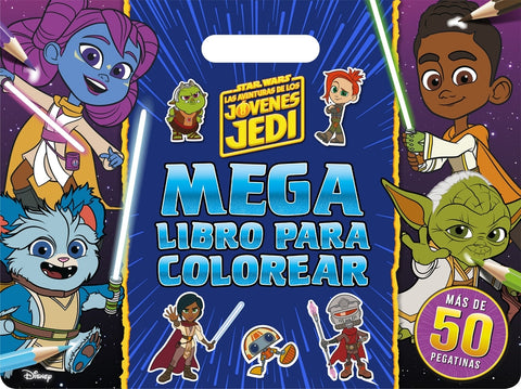  Star Wars. Las aventuras de los jóvenes Jedi. Megalibro para colorear 