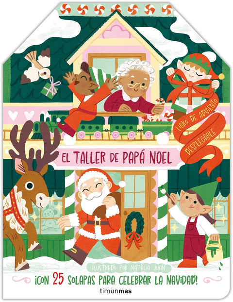  El taller de Papá Noel. Libro de Adviento desplegable 