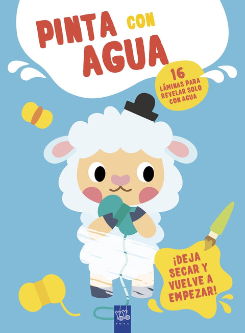  Pinta con agua. Oveja 