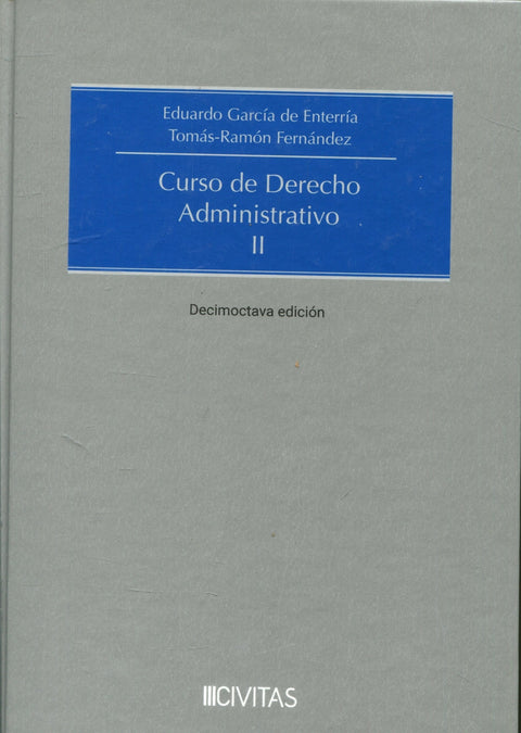  CURSO DE DERECHO ADMINISTRATIVO II 2024 18ªED 