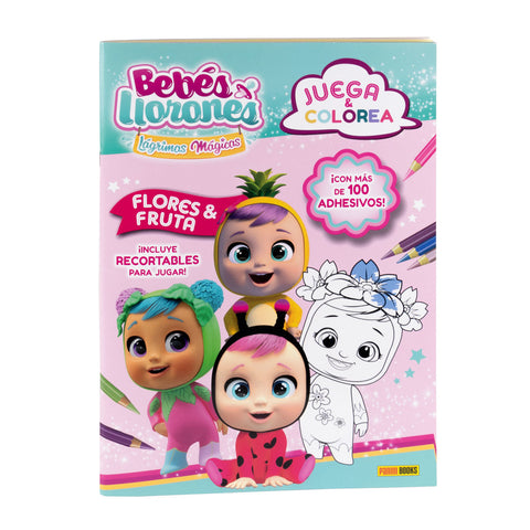  ¡JUEGA Y COLOREA CON LOS BEBÉS! FLORES 