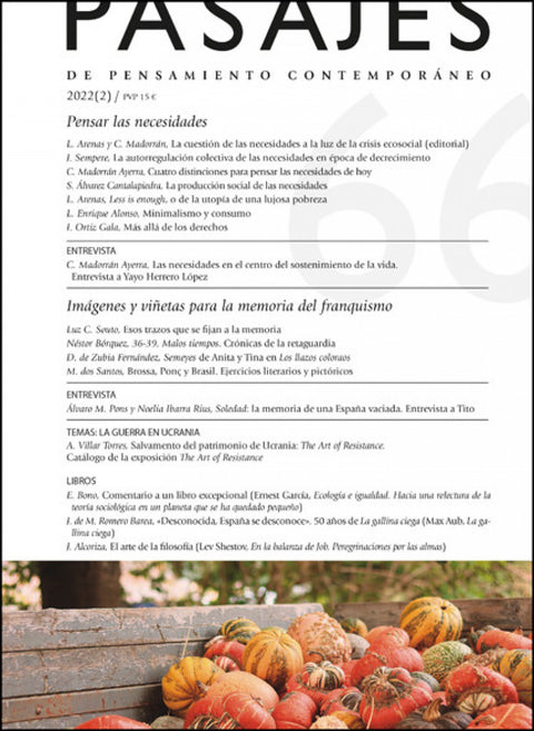  Pensar las necesidades / Imágenes y viñetas para la memoria del franquismo 