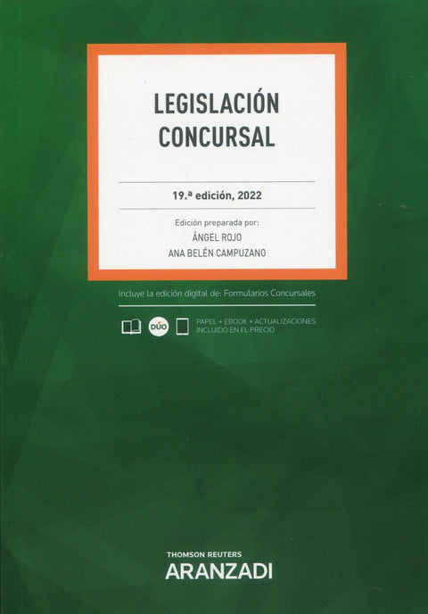  Legislación Concursal 19ª ed. 2022 