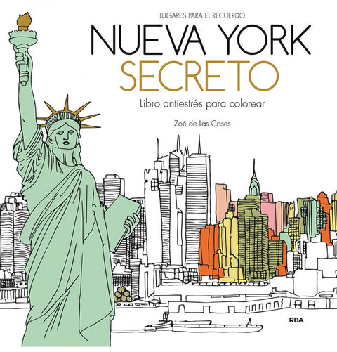  Nueva York secreto. Libro antiestrés para colorear 