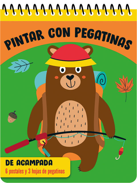  PINTAR CON PEGATINAS - De acampada 