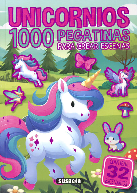  Unicornios. 1000 pegatinas para crear escenas 