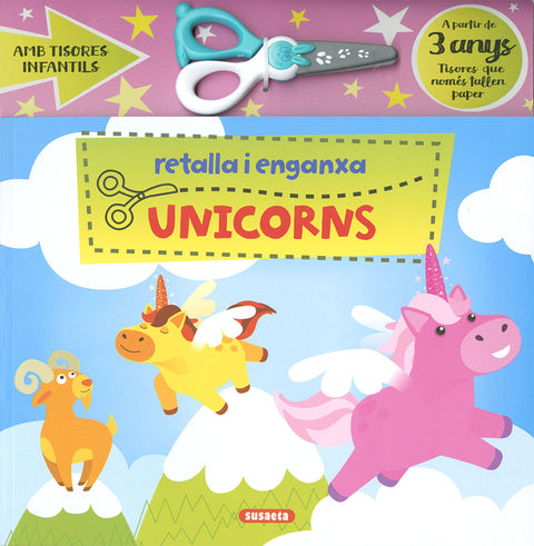  Retalla i enganxa unicorns 