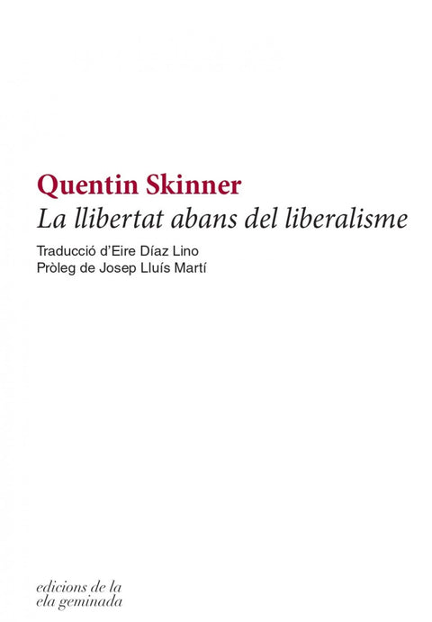  La llibertat abans del liberalisme 