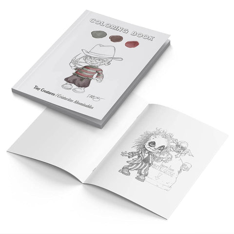  Coloring book tiny creatures:libro para colorear 