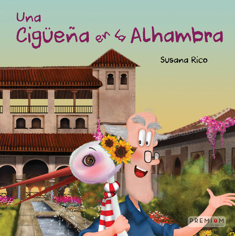  Una cigüeña en la Alhambra 