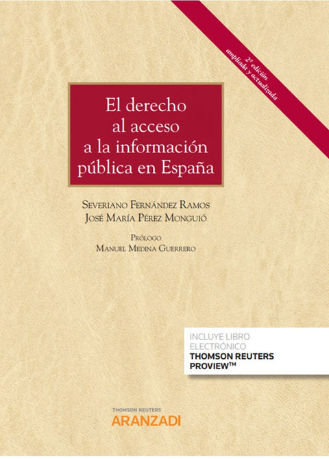  El derecho al acceso a la información pública en España (Papel + 