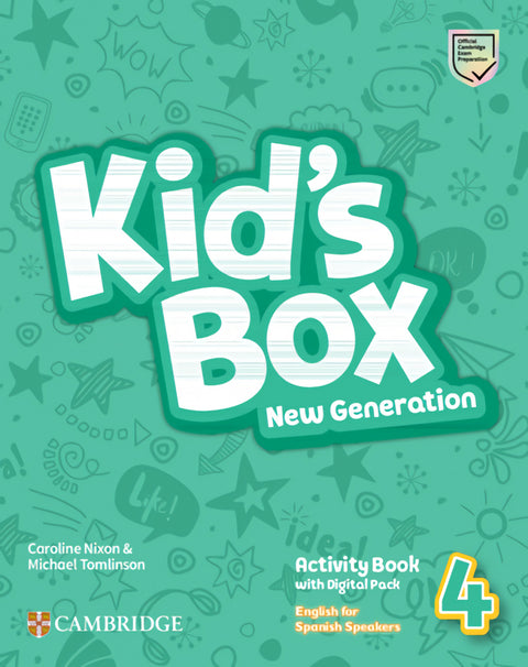  Kid's Box New Generation English for Spanish Speakers Level 4 Activity Book with Home Booklet and Digital Pack 