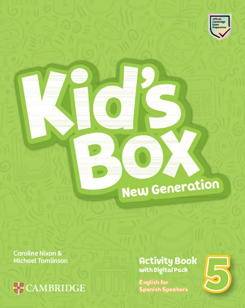  Kid's Box New Generation English for Spanish Speakers Level 5 Activity Book with Home Booklet and Digital Pack 