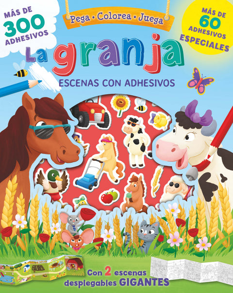  JUEGO ESCENAS CON ADHESIVOS LA GRANJA 